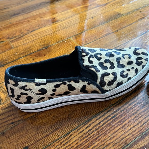 Keds Kate Spade Double Decker Leopard-print Calf Hair Sneakers, Size 6 - Picture 11 of 12